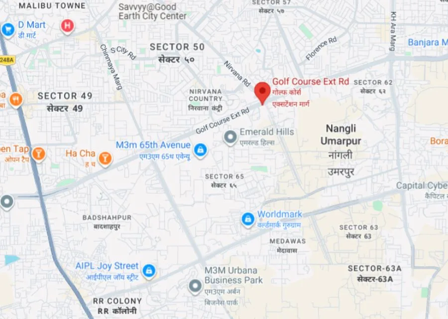 DLF Arbour location